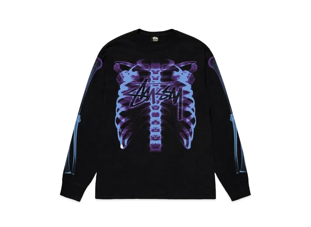 Stussy Rib Cage 3M LS Tee "Black"