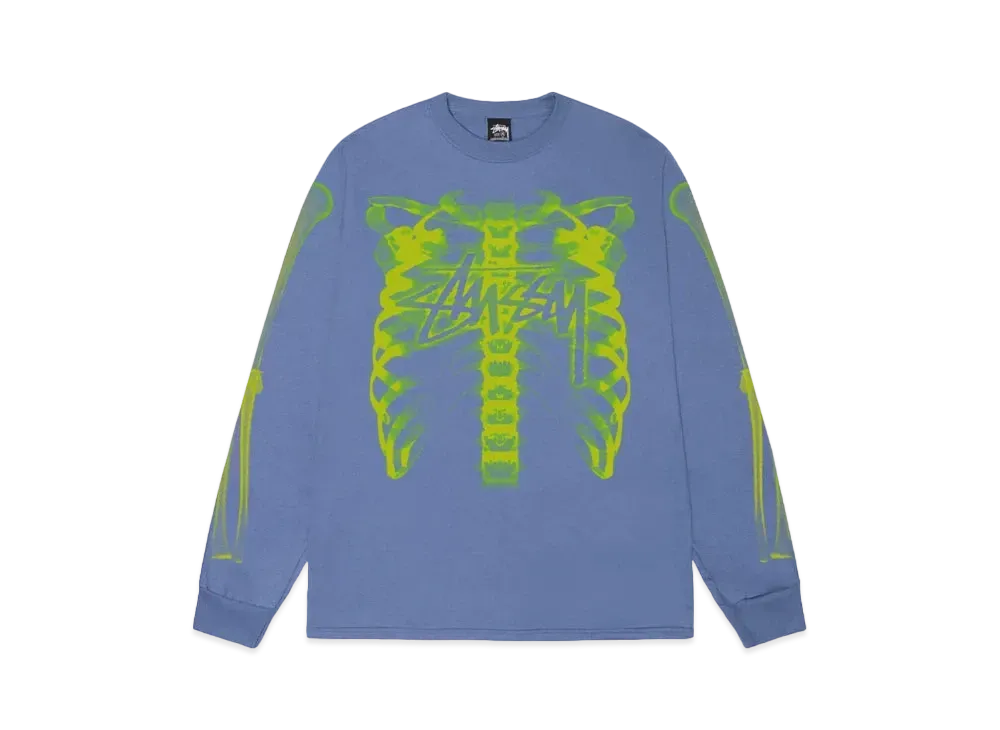 Stussy Rib Cage 3M LS Tee "Storm"
