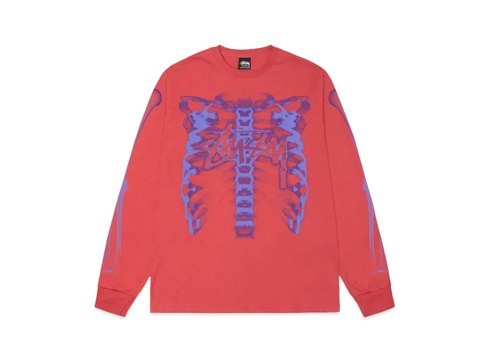 Stussy Rib Cage 3M LS Tee "Pepper"