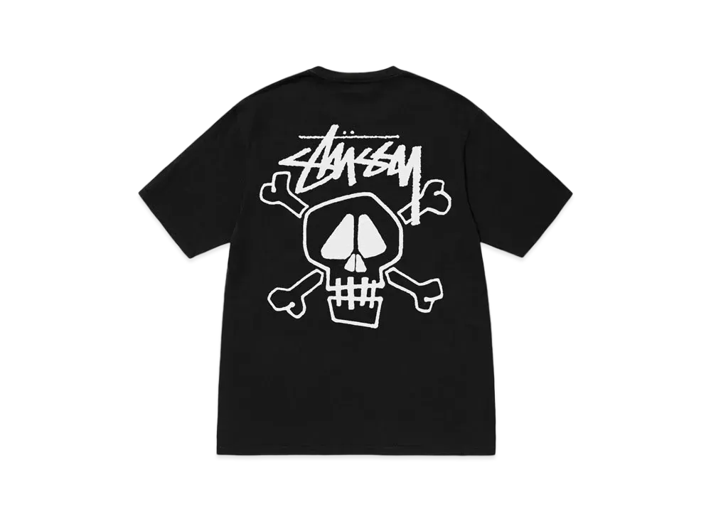 Stussy Skull & Bones Tee Pigment Dyed "Black"