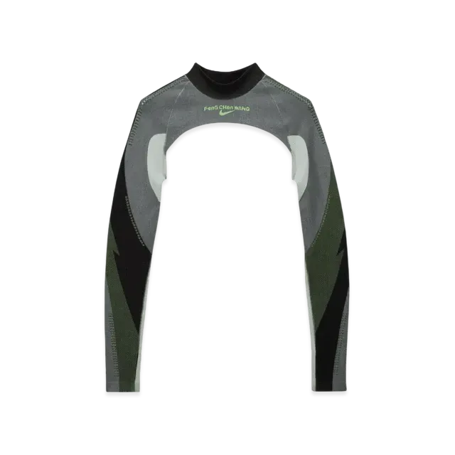 Nike x Feng Chen Wang Pro Women's Long Sleeve Knit Top "Gray"