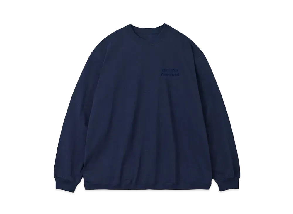 ENNOY 23SS Long Sleeve Hem Rib Tee "Navy"