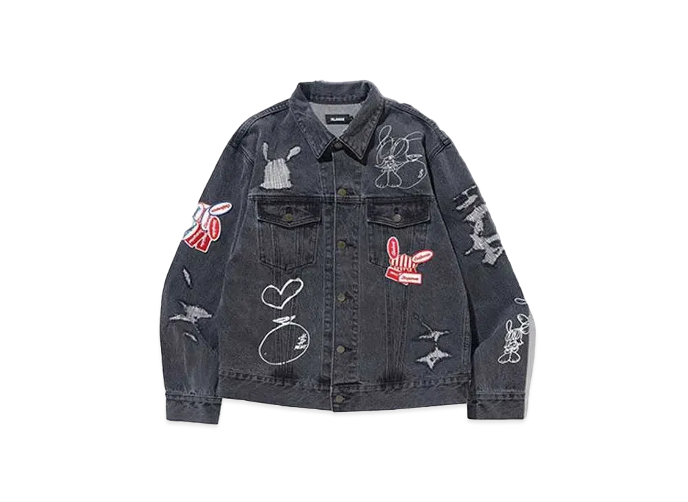 XLARGE x SKOLOCT Denim Jacket "Black"