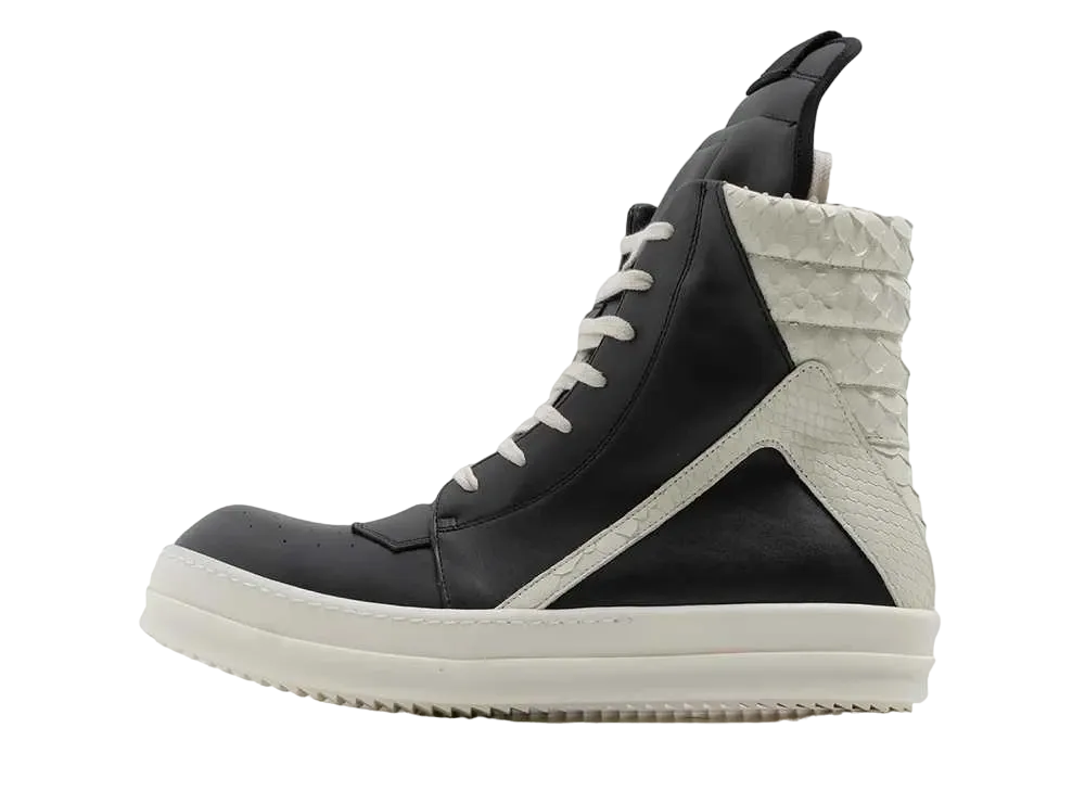 Rick Owens Geobasket "Black/Milk"