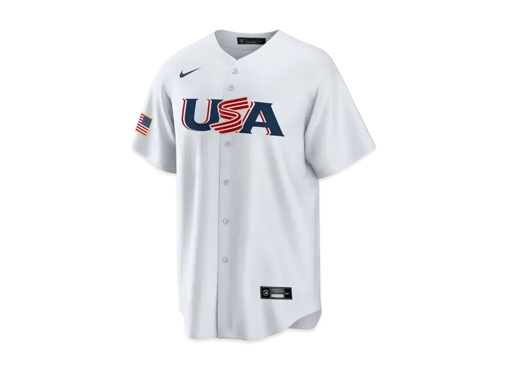 MLB x Nike Replica Uniform 23 USA WHT 3 Mookie Betts "White"