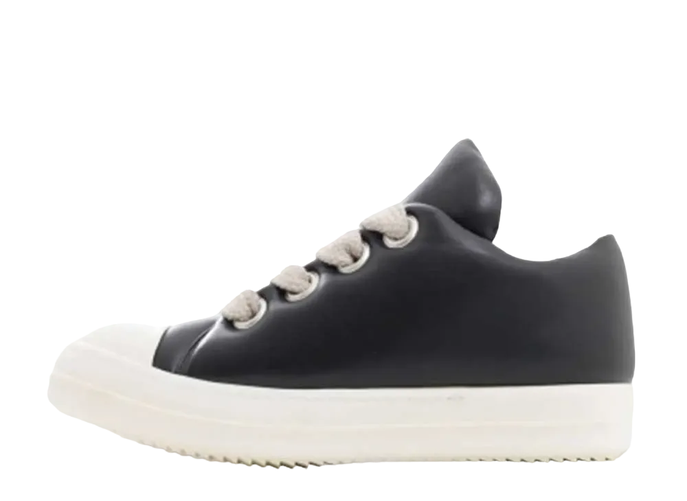 リックオウエンス ジャンボレース パデッド ロー スニーカー "ブラック/ミルク"