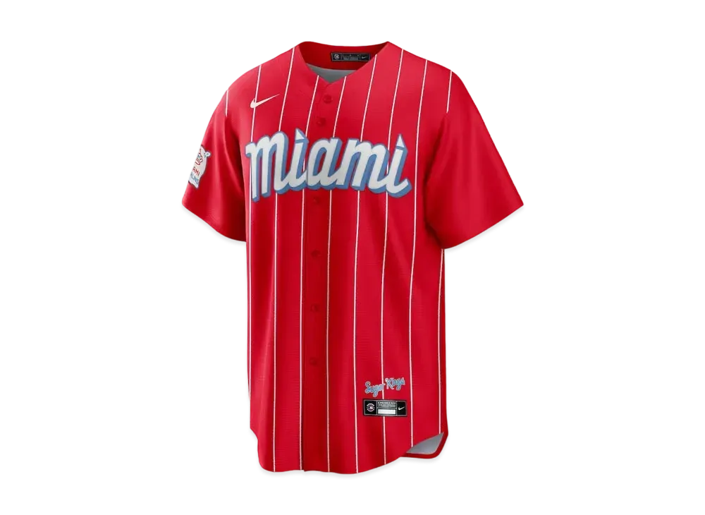 MLB x Nike Marlins City Connect Replica Uniform "Red"