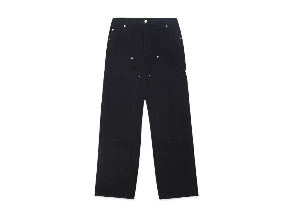 HERON PRESTON VINTAGE WASH CANVAS CARPENTER "BLACK"