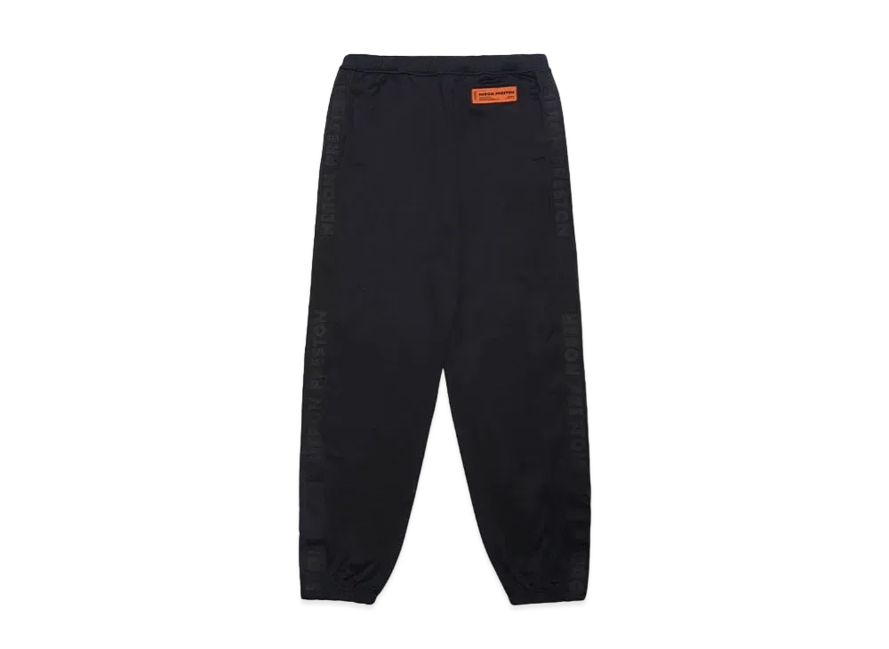 HERON PRESTON TRACKPANTS LOGO "BLACK NO COLOR"