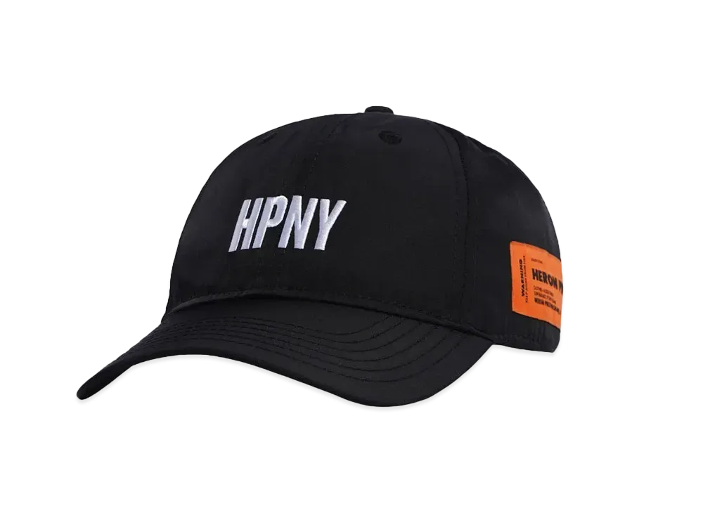HERON PRESTON HPNY EMB NYLON CAP "BLACKxWHITE"