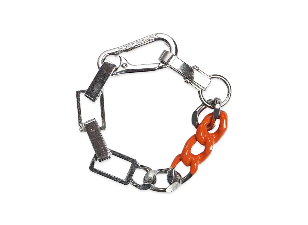HERON PRESTON DIP DYE MULTICHAIN BRACELET "SILVERxORANGE"
