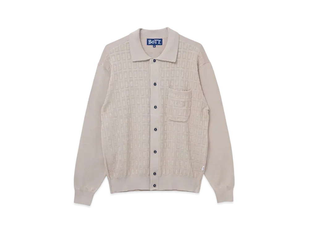 BoTT Button Down Knit Polo "Putty"