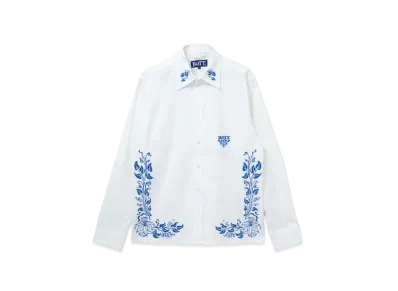 BoTT Embroidered Seersucker Shirt "White"