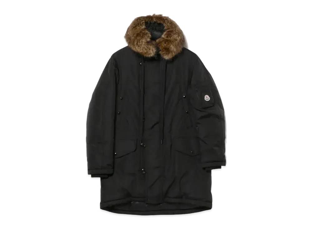 MONCLER AJA Nylon Hooded Down Blouson "Black"