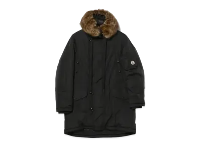MONCLER AJA Nylon Hooded Down Blouson "Black"