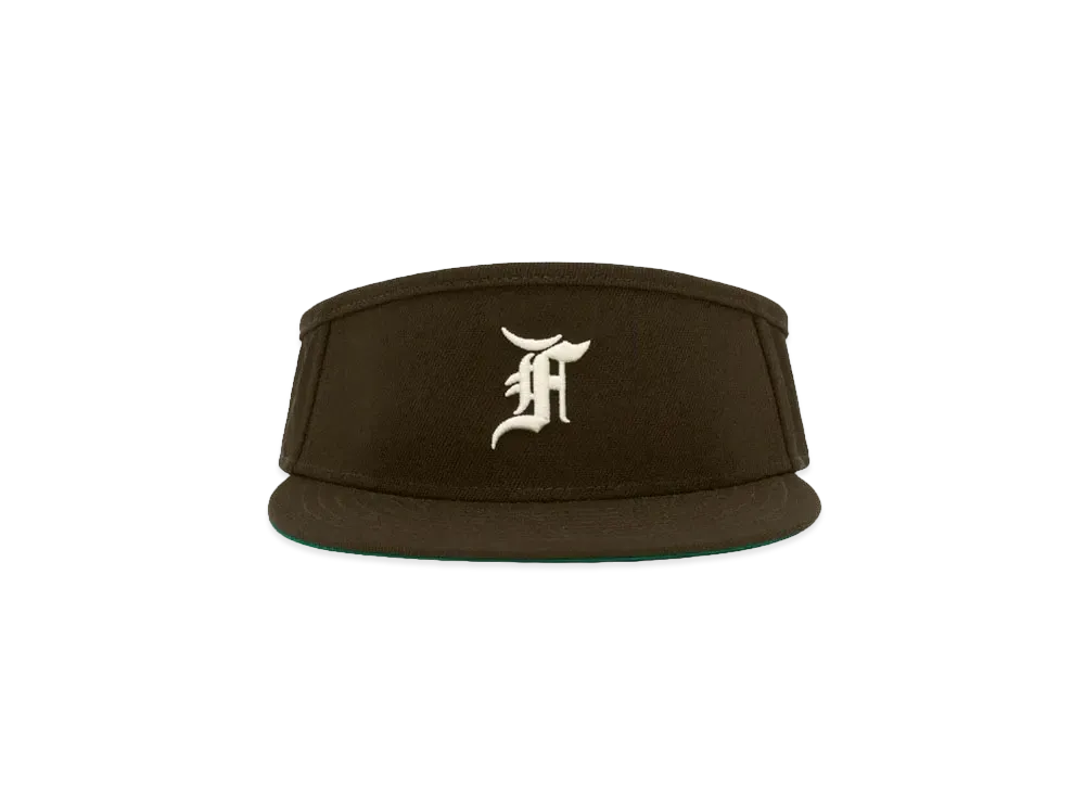 FEAR OF GOD ESSENTIALS x NEW ERA Fitted Visor "Walnut"