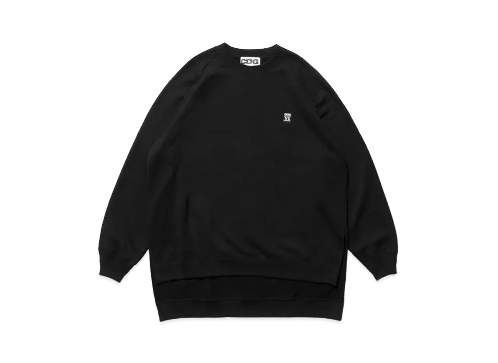 CDG x Sakanaction Ichiro Yamaguchi yamaichi Oversized Long Back Sweatshirt "Black"