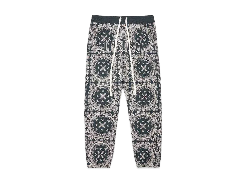 MAYO PAISLEY EMBROIDERY LOUNGE PANTS "GREEN"