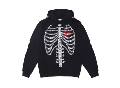 MAYO BONES Embroidery Hoodie "BLACK"