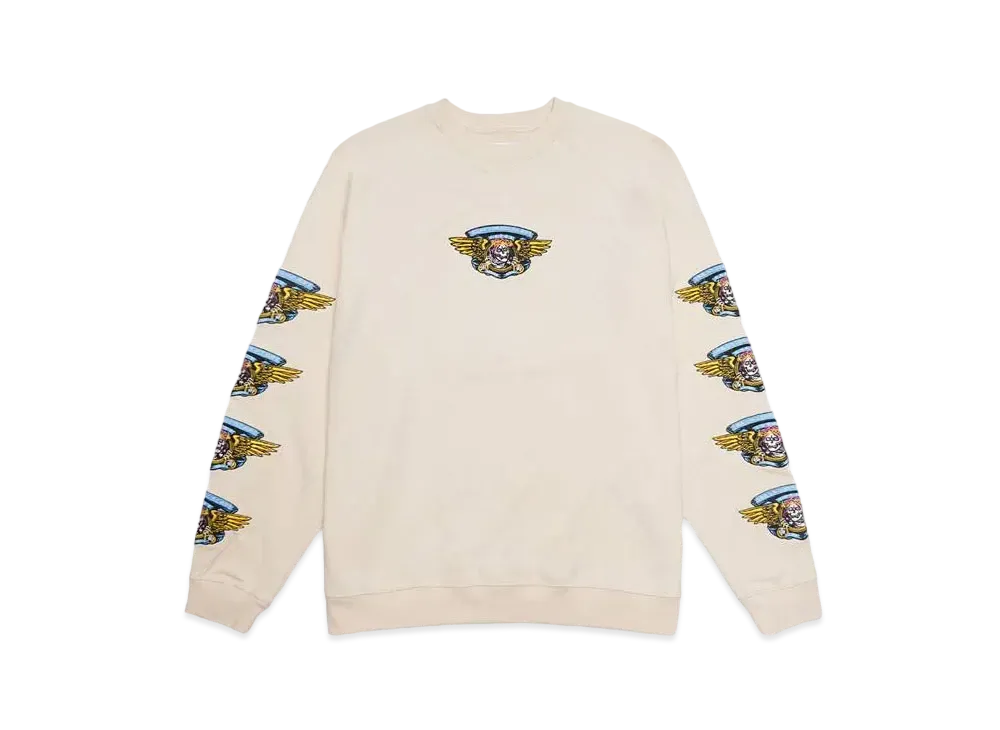 MAYO JESUS SKULL Embroidery Crew neck "OFF WHITE"