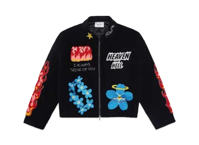 MAYO Embroidery Souvenir Harrington Jacket "Black"