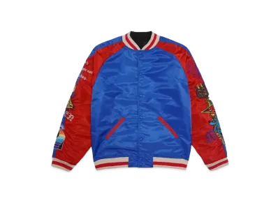 MAYO Arm embroidery reversible souvenir JKT "Blue"