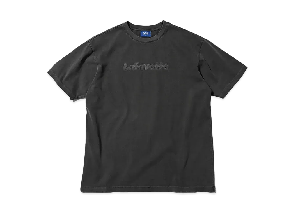 LFYT PIGMENT DYED LAFAYETTE LOGO TEE "BLACK"