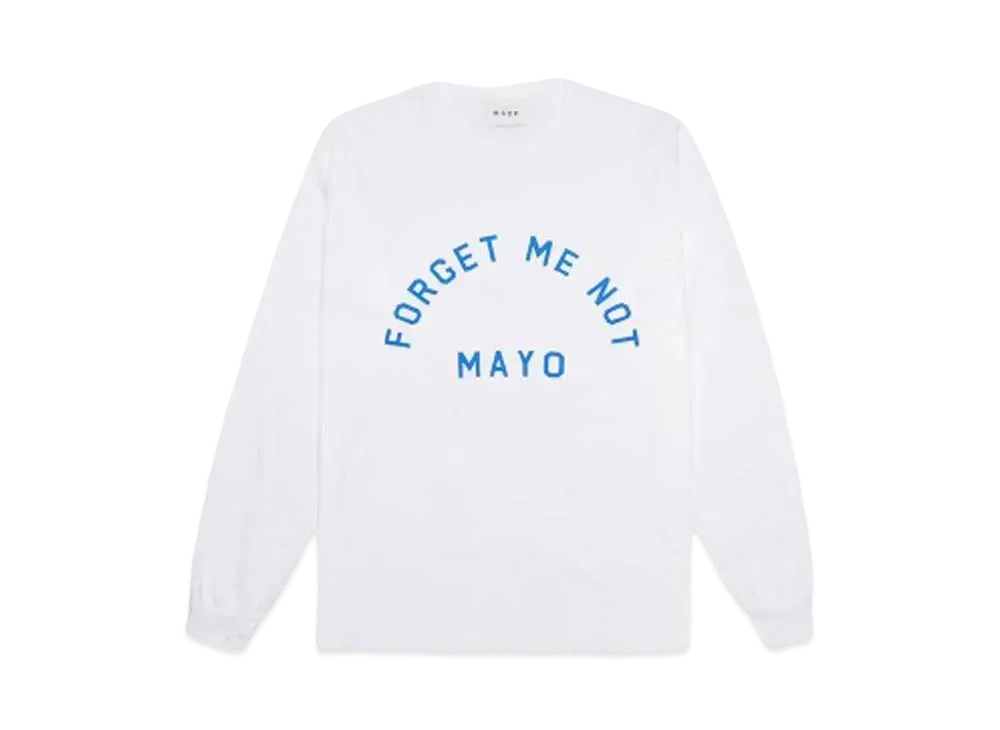 MAYO Forget Me Not LOGO Long Sleeve Tee "White"