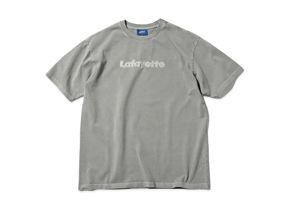 LFYT PIGMENT DYED LAFAYETTE LOGO TEE "GRAY"