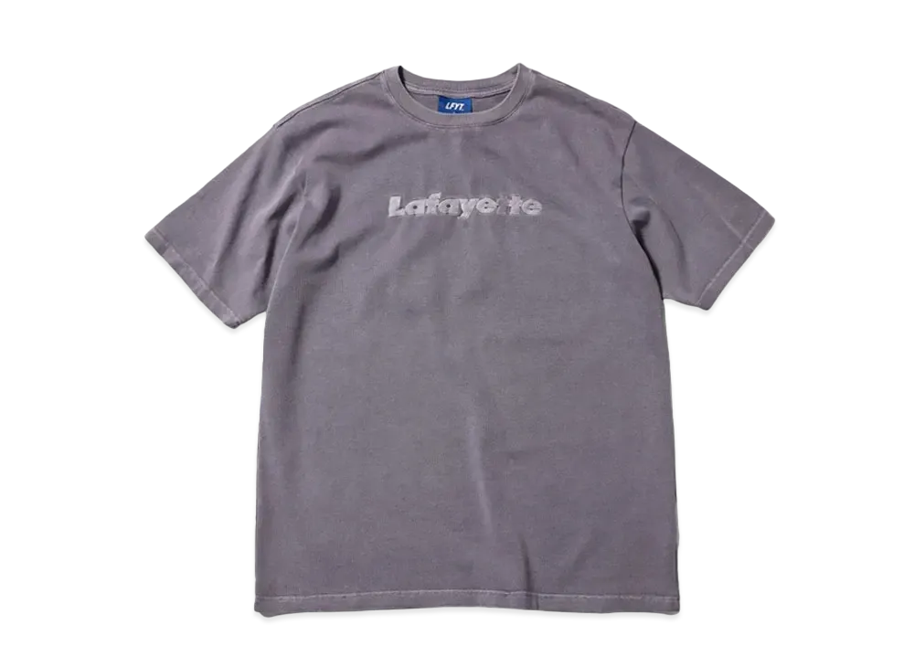 LFYT PIGMENT DYED LAFAYETTE LOGO TEE "PURPLE"