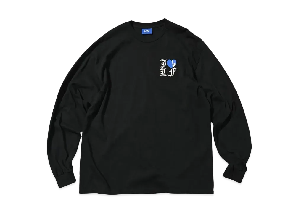 LFYT I LOVE LF L/S TEE "BLACK"