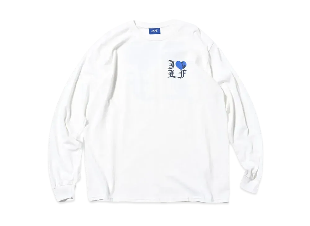 LFYT I LOVE LF L/S TEE "WHITE"