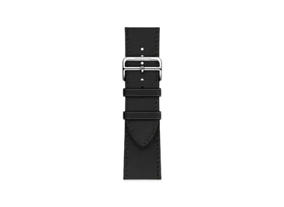 Hermes Apple Watch Band Single Tour 45mm Deployment Buckle "Black"