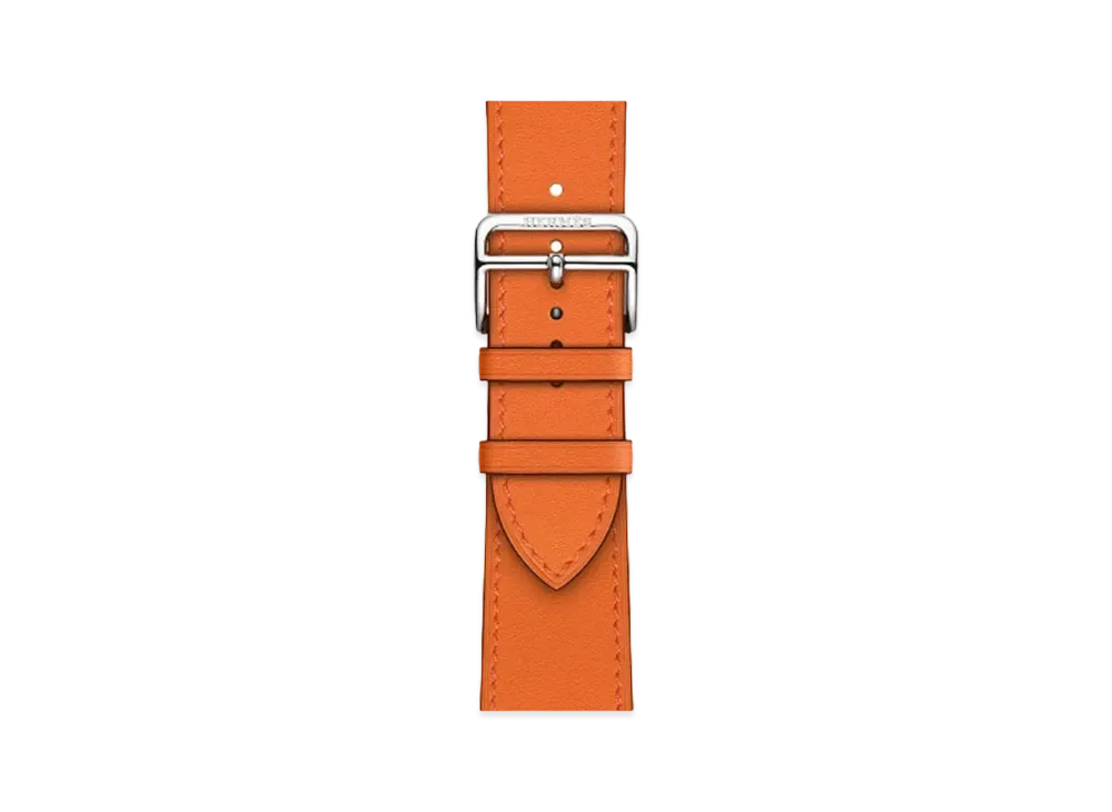 Hermes Apple Watch Band Single Tour 45mm "Orange"
