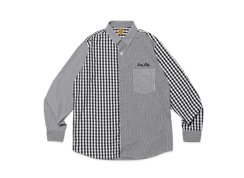 HUMAN MADE Gingham Check L/S Shirt "Black"