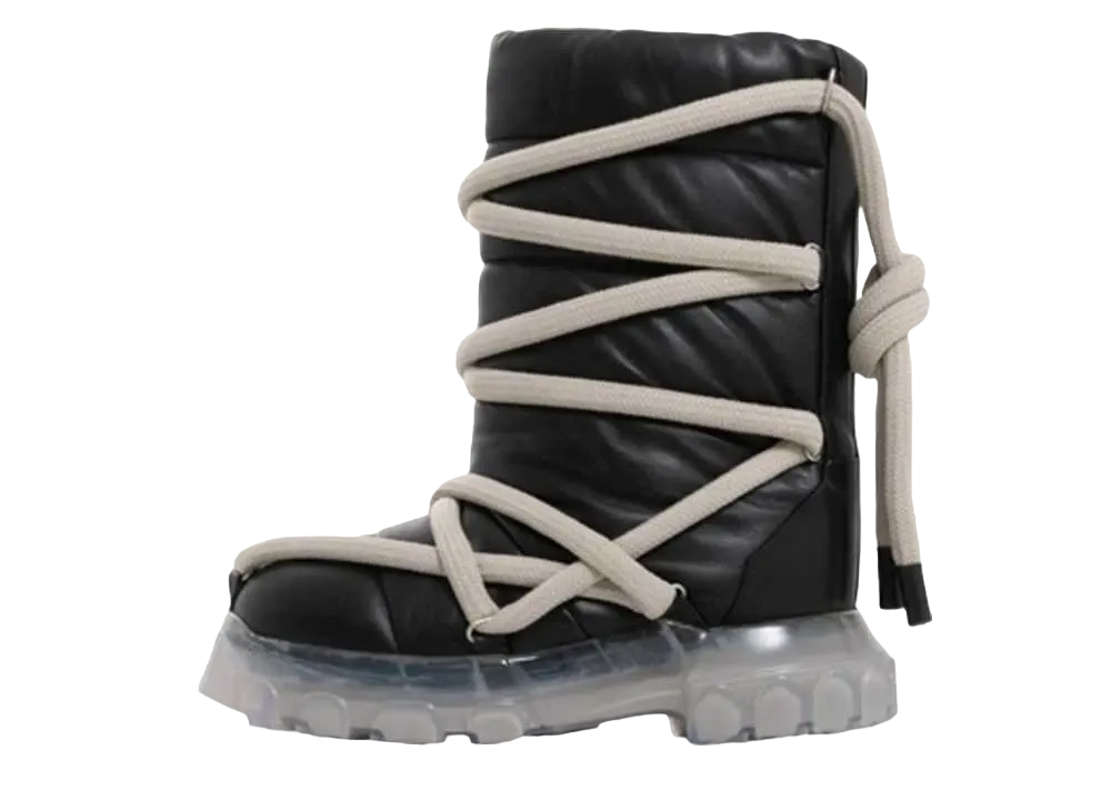 リックオウエンス ウィメンズ ルナー トラクター "ブラック/クリア"