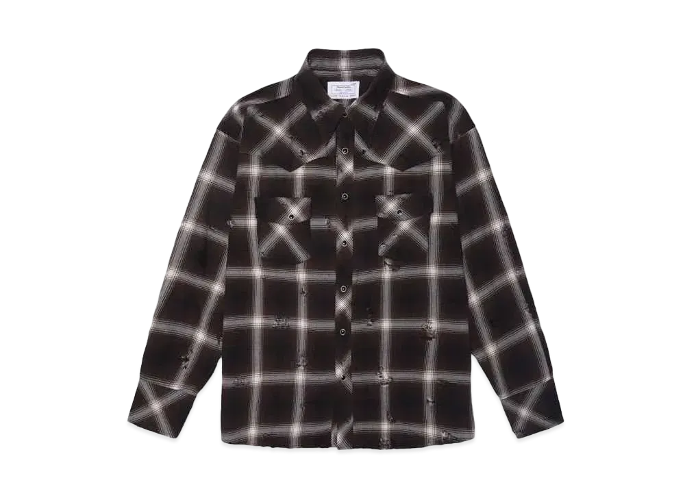 Rafu Western shirt "DBROWN"