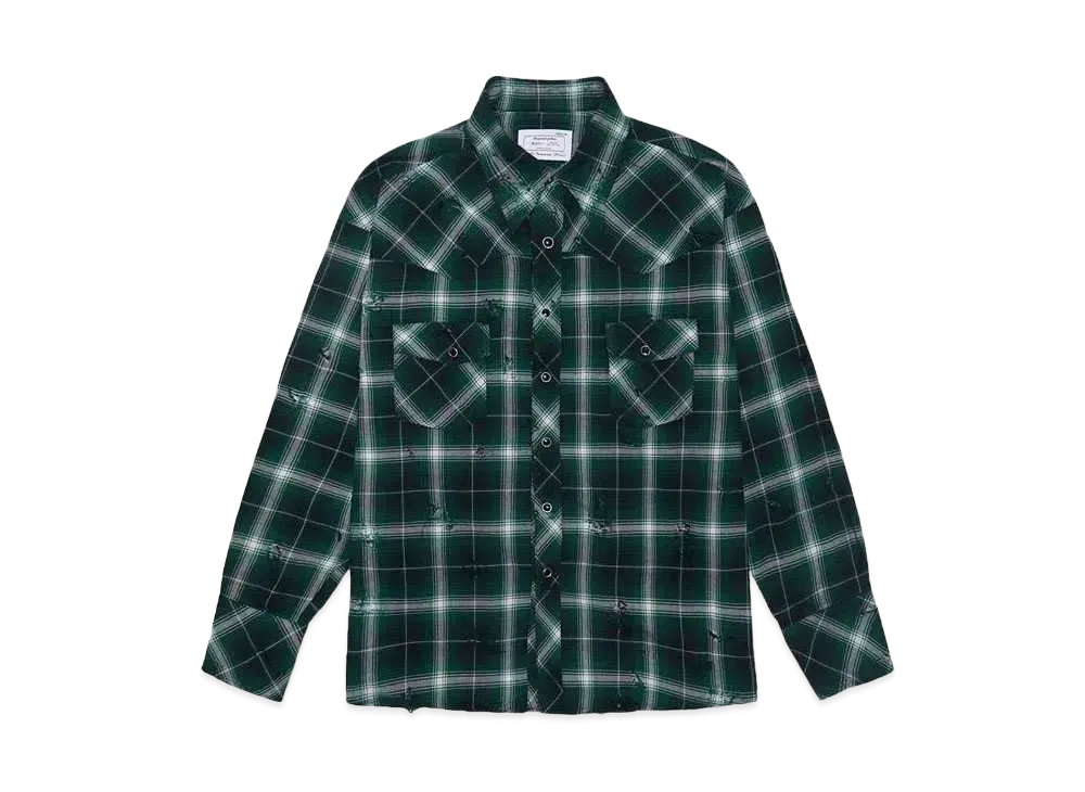 Rafu Western shirt "GREEN"
