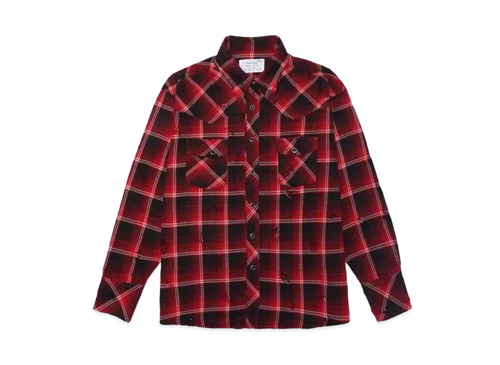 Rafu Western shirt "RED"