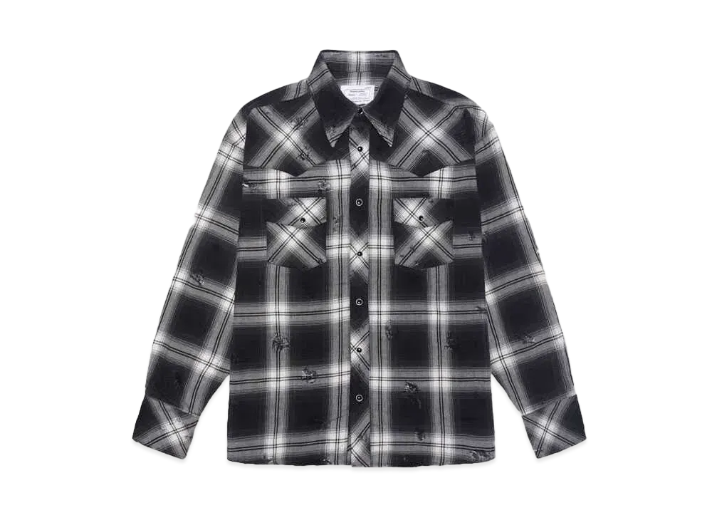 Rafu Western shirt "BLACK"