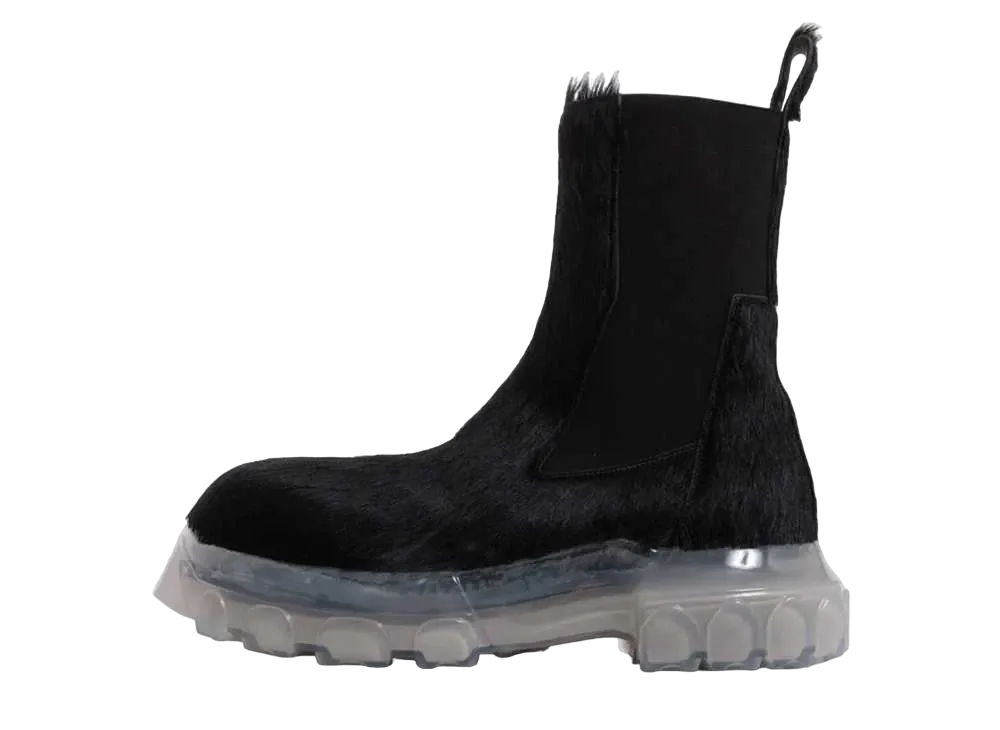 Rick Owens Beatle Bozo Tractor "Black/Clear"