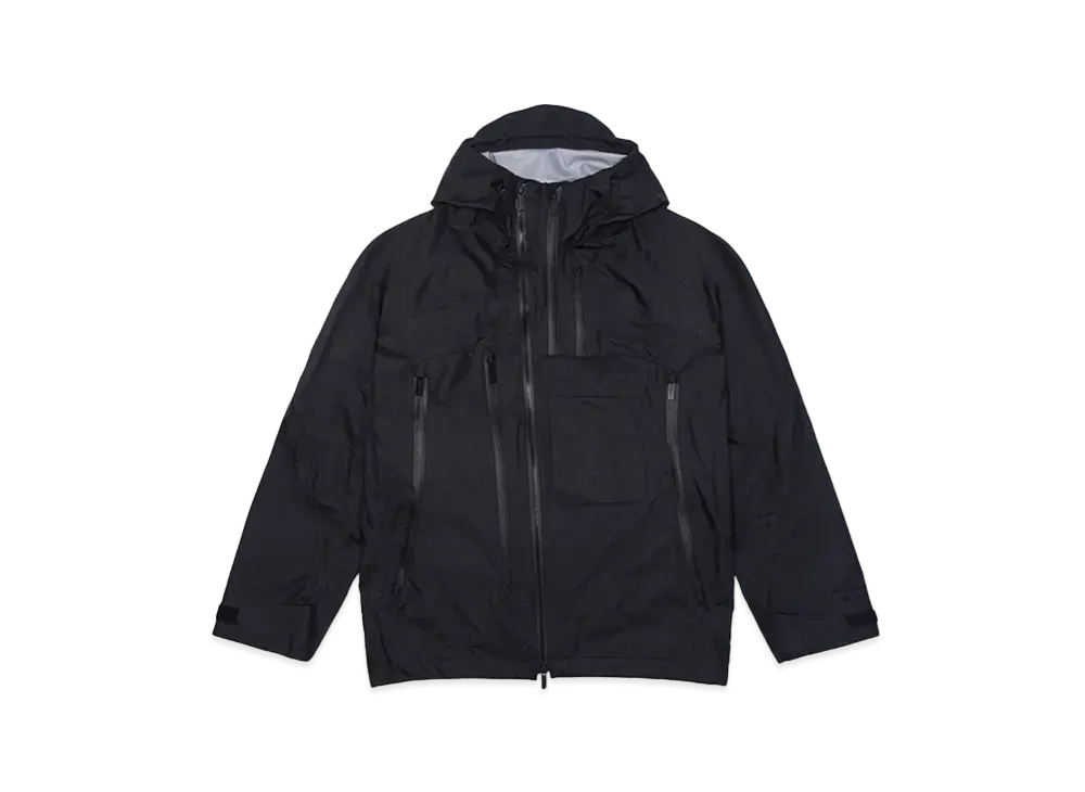 White Mountaineering GORE-TEX 30D ASYMMETRY JACKET "BLACK"