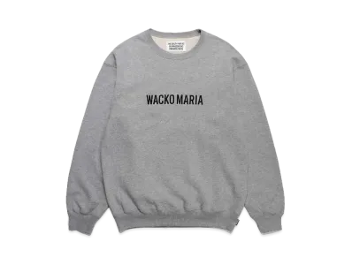 WACKO MARIA Middle Weight Crew Neck Sweat Shirt "Gray"