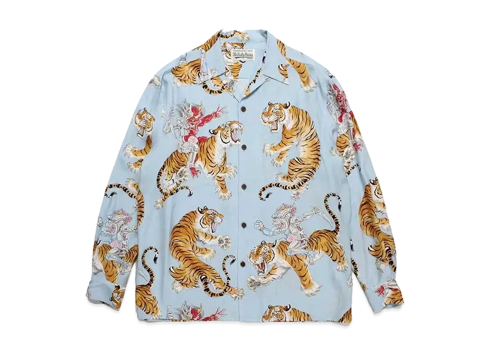 WACKO MARIA Tim Lehi / Hawaiian Shirt "Blue"