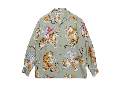 WACKO MARIA Tim Lehi / Hawaiian Shirt "Olive"