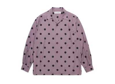 WACKO MARIA Dots Open Collar Shirt "Purple"