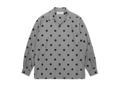 WACKO MARIA Dots Open Collar Shirt "Gray"