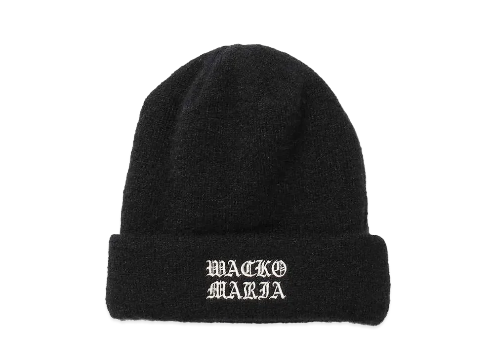 WACKO MARIA Mohair Knit Cap "Black"