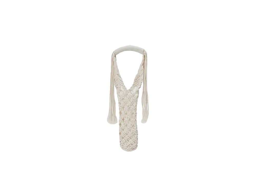 5450 THE PRODUCTS MACRAME BOTTLE HOLDER "WHITE"
