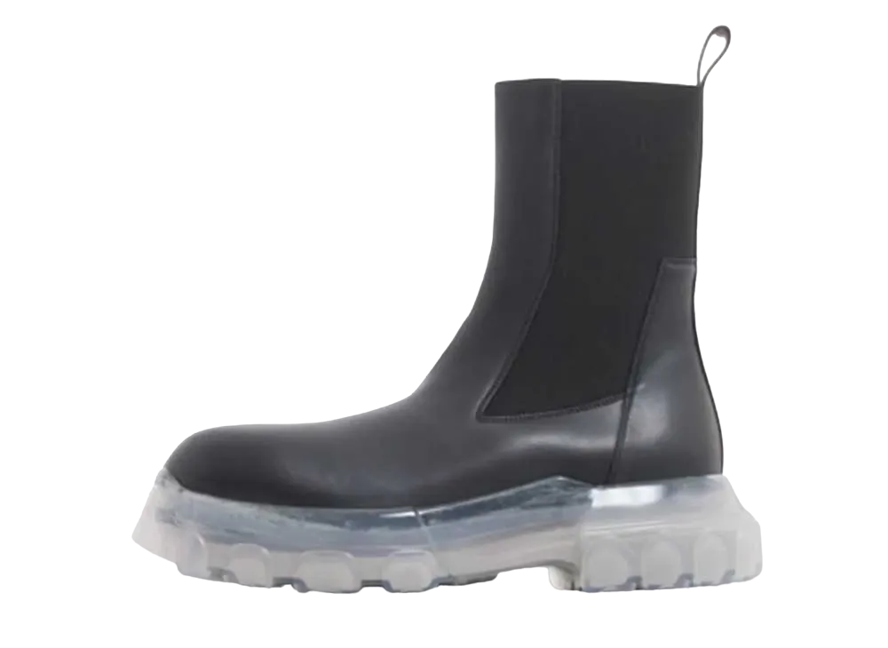 リックオウエンス ビートル ボゾ トラクター "ブラック/クリア"